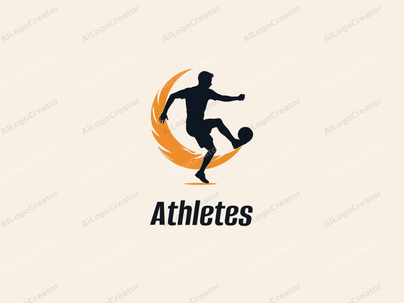 modern design features a dynamic athlete in motion, a stylized player silhouette, and a trophy, combined with a clean background.