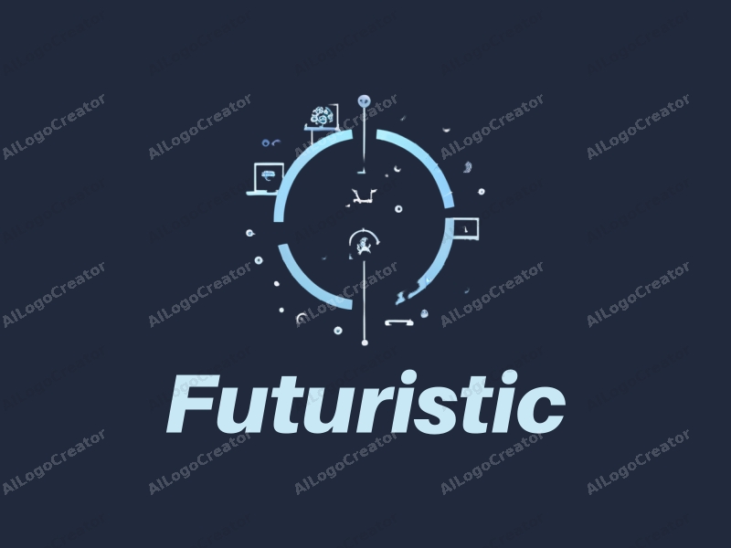 modern design features futuristic elements like smart devices and network connections, combined with a clean background in silver and blue colors.