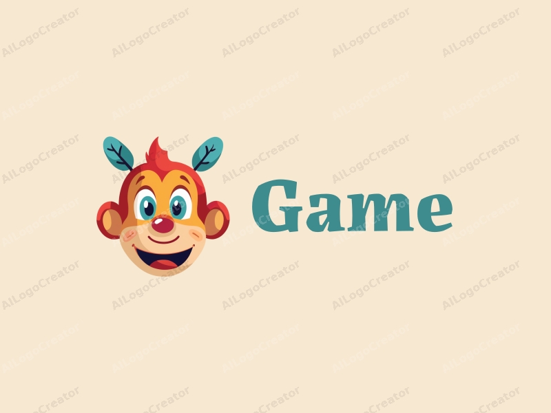 playful design features vibrant colors, a stylized smiling face, and puppet elements combined with a clean background.