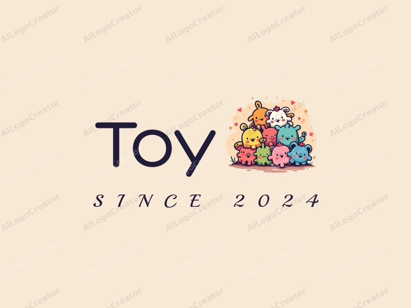 playful design features a whimsical arrangement of plush toys and colorful jigsaw pieces, combined with a vibrant background and a clean, simple layout.