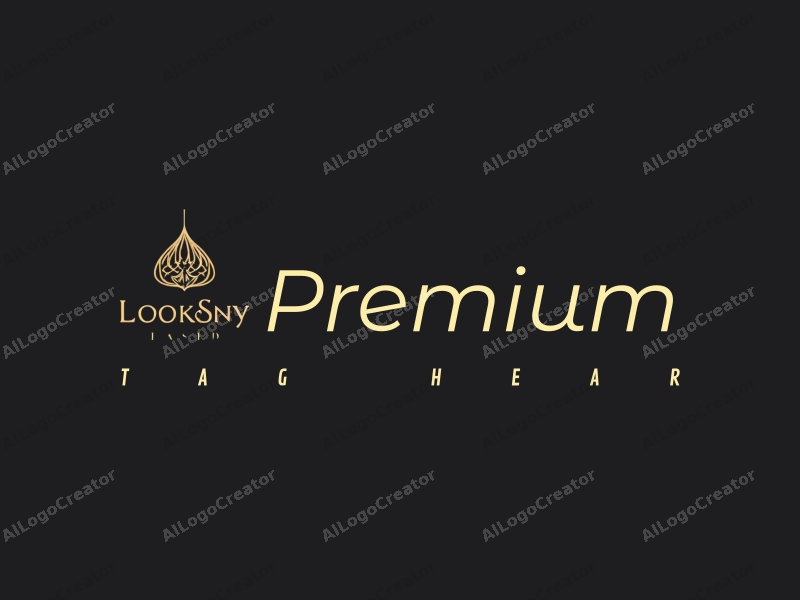 a minimalist design featuring elegant gold accents, a stylized representation of luxury food or beauty products, combined with a clean black background and a sophisticated layout.