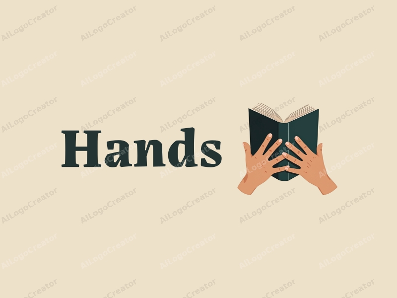 a modern design featuring hands gripping a book and hands holding, with a clean background and a focus on skin tone, emphasizing simplicity and harmony.