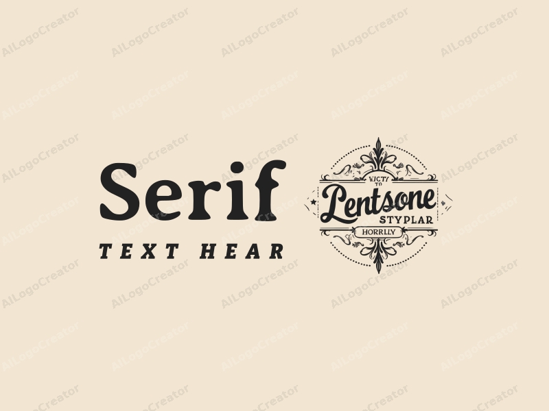 vintage design features elegant serif fonts, stylized ink and paper elements, combined with a clean background.