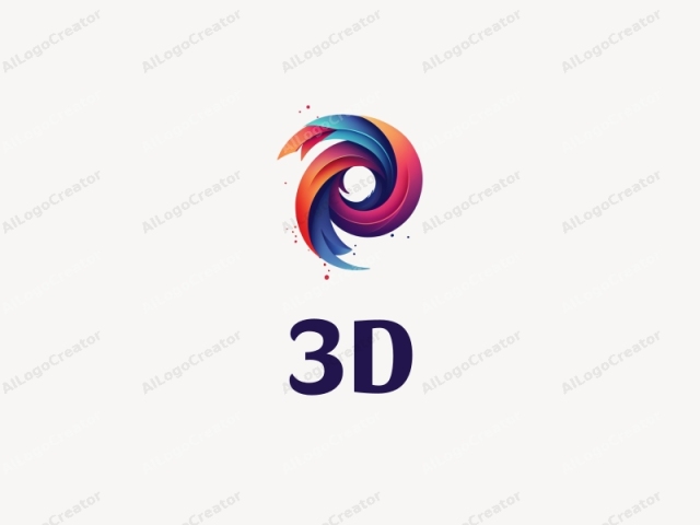 動的な3Dシェイプ、鮮やかなカラー、そして奥行きのある感覚を備えたフューチャリスティックなデザインで、クリーンな背景と組み合わせています。