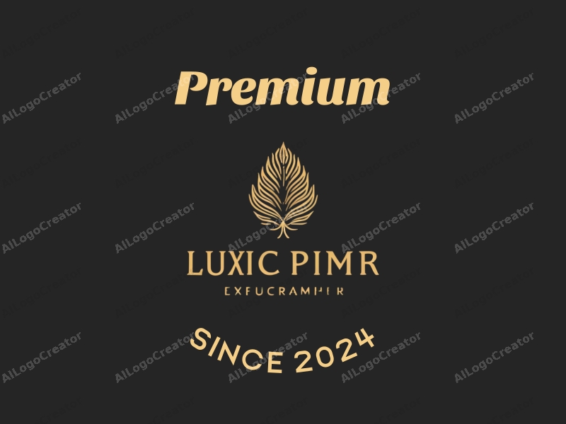 a minimalist design featuring elegant gold accents, a stylized representation of luxury food or beauty products, combined with a clean black background and a sophisticated layout.