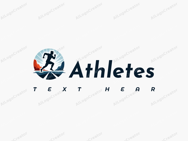 modern design features a dynamic athlete in motion, a stylized representation of a running track, and a clean background emphasizing the energy of competition.