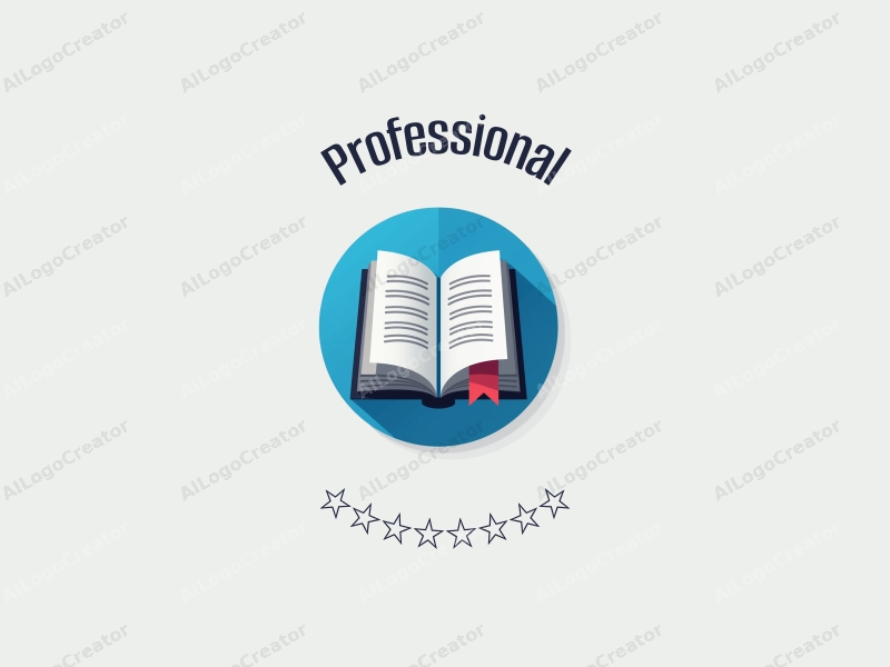 modern design features a stylized book and certificate, representing professionalism and certification, combined with a clean background in blue and gray tones.