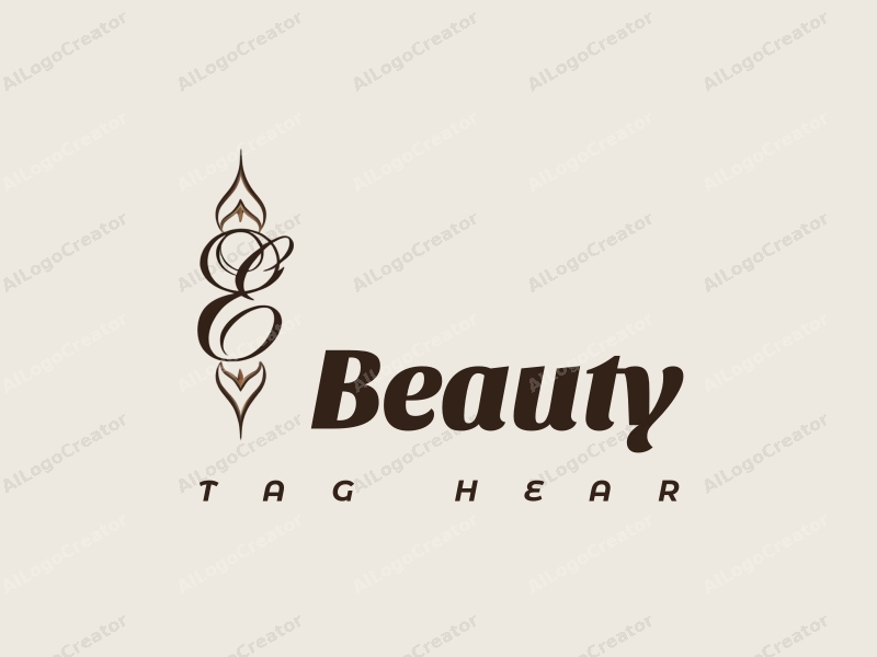 elegant design features graceful curves, a stylized silhouette representing beauty, and a modern design approach combined with a clean background.