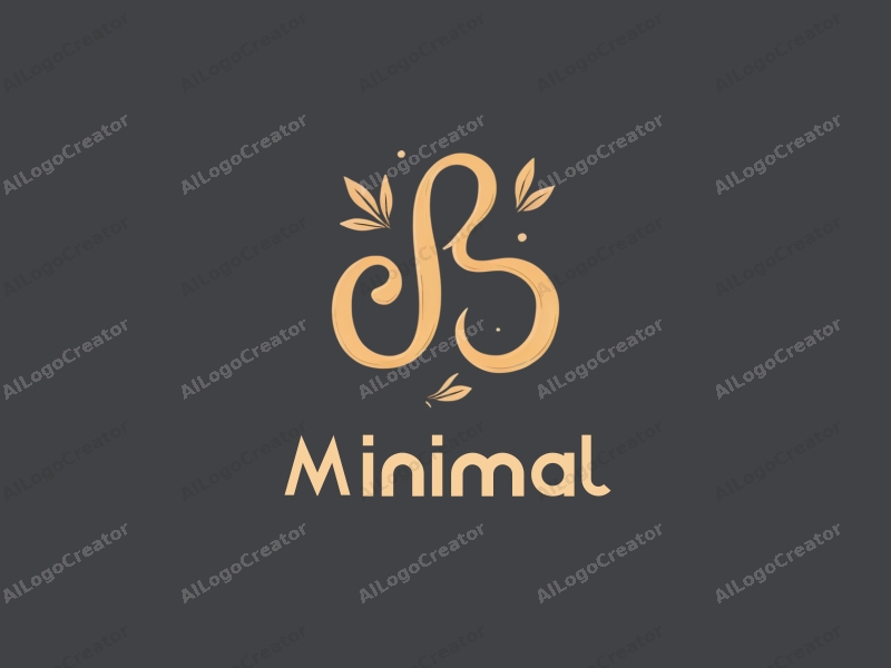 minimalist design features decorative letters, a clean and simple layout, and a tag style approach combined with a harmonious background.