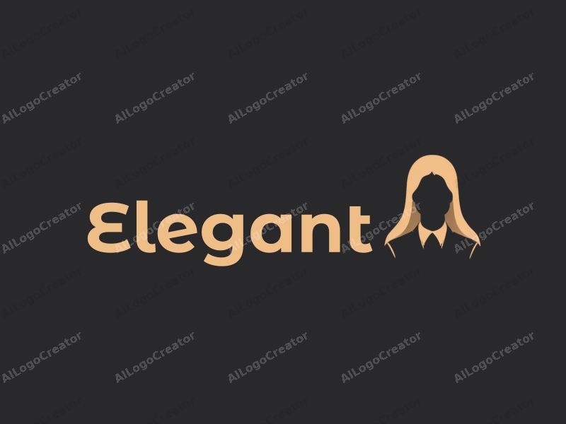 minimalist design features elegant and refined shapes, a stylized representation of an administrator, and a modern design approach combined with a clean black background.