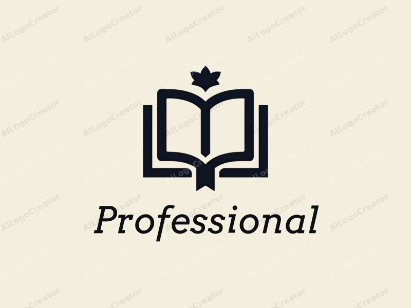 modern design features a stylized book and a badge, incorporating professional and certification elements with a clean background.