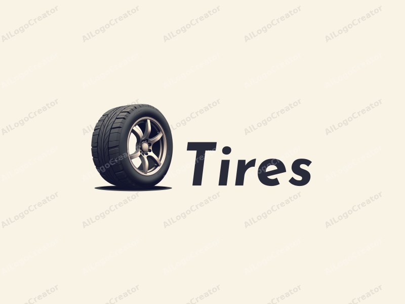 a modern design featuring a stylized tire and wheel, combined with a technology sphere, set against a clean background.