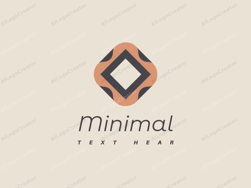 minimalist design features geometric shapes, clean lines, and a modern aesthetic combined with a simple background.