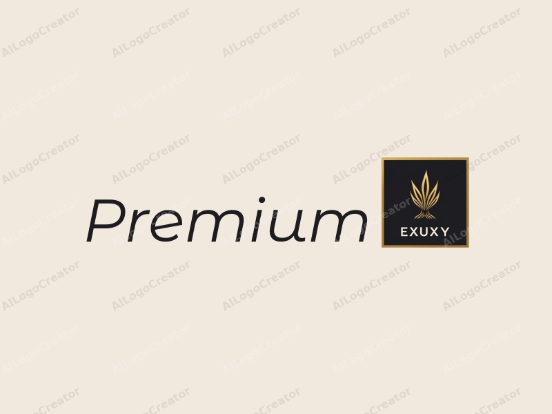 a minimalist design featuring elegant gold accents, a stylized representation of luxury food or beauty products, combined with a clean black background and a sophisticated layout.