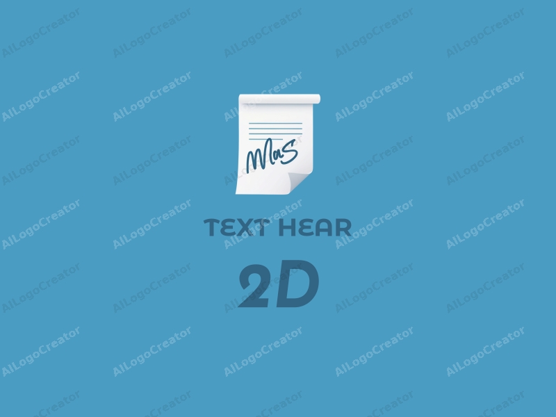 modern design features a stylized signature and document in a 2D flat style, combined with a clean blue background.