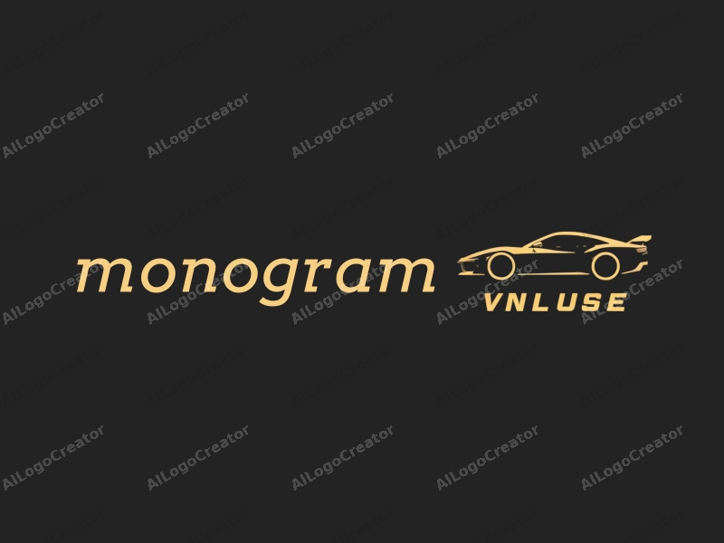 a modern design featuring stylized letters and a sleek car silhouette alongside a minimalist mobile phone, combined with a clean black background.