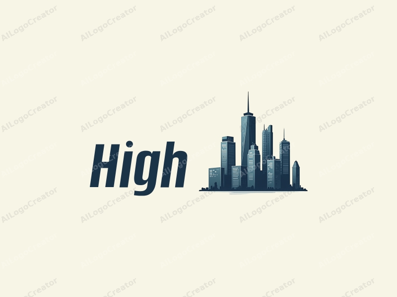 modern design features towering skyscrapers, a digital cityscape, and a minimalist approach combined with a clean background.