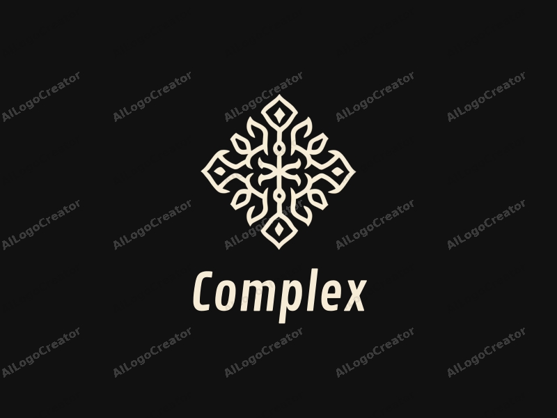 modern design features intricate symbols and letters, combined with a clean black background, emphasizing complexity and precision in architecture and design.