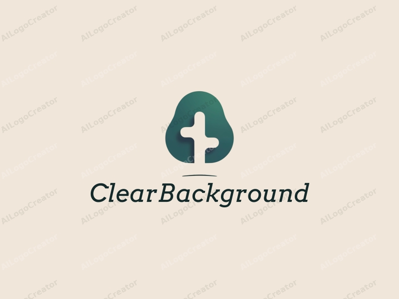 minimalist design features a clear background, a stylized tree, and a puzzle element combined with a transparent color scheme.