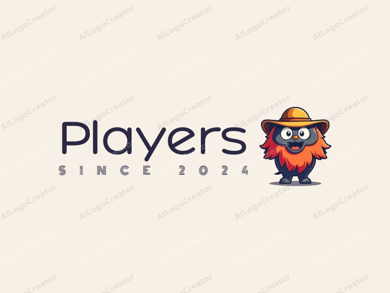 playful design features vibrant colors, a stylized player character and an adventurous game character, combined with a clean background and a sense of fun.