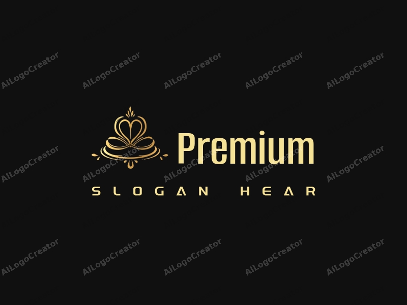 a minimalist design featuring elegant gold accents, a stylized representation of luxury food or beauty products, combined with a clean black background and a sophisticated layout.