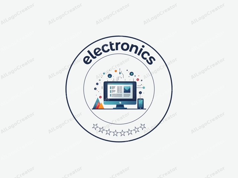 modern design features sleek electronic devices and a stylized computer silhouette, integrated with circuit and chip elements, combined with a clean background.