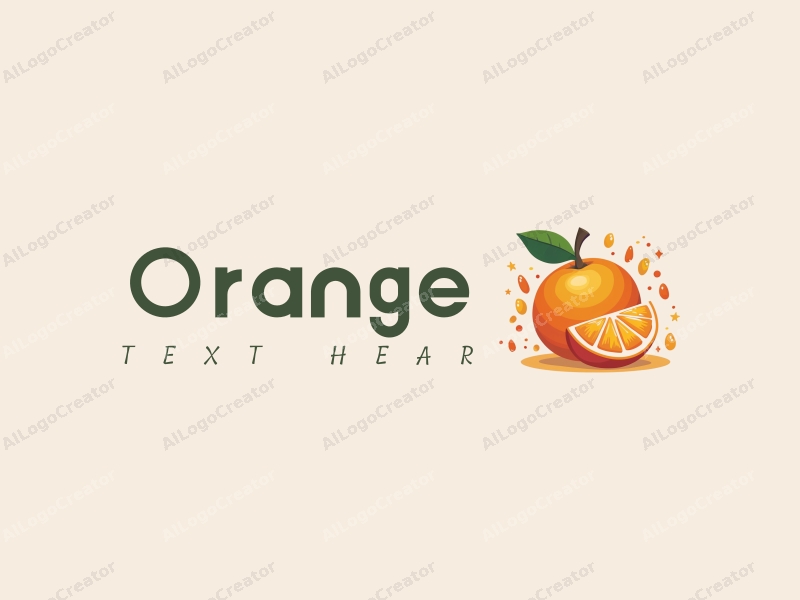 playful design features a stylized orange, a splash of juice, and colorful jelly elements combined with a clean background.