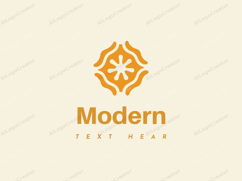 minimalist design features a stylized honeycomb structure, an abstract representation of an assistant, combined with a clean background and a modern design approach.