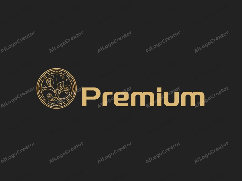 a minimalist design featuring elegant gold accents, a stylized representation of luxury food or beauty products, combined with a clean black background and a sophisticated layout.