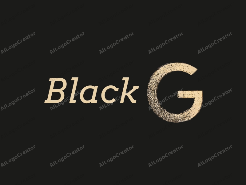 minimalist design features a stylized letter G, fashion and art elements integrated into a night scene, with a clean black background.