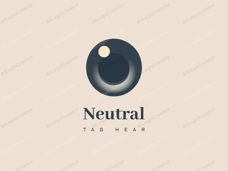 minimalist design features simple shapes of contact lenses and stylized pupils, combined with a balanced layout and a clean background.