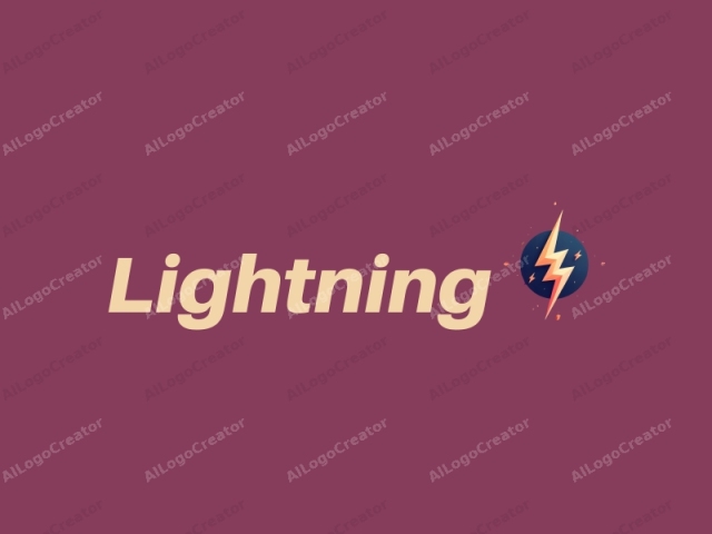 geometric design features stylized lightning bolts and electric currents, combined with a clean background and a harmonious composition.