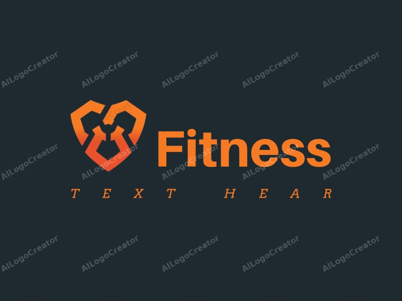 a modern design featuring a stylized shield incorporating dumbbells, representing fitness and strength, combined with a clean background.