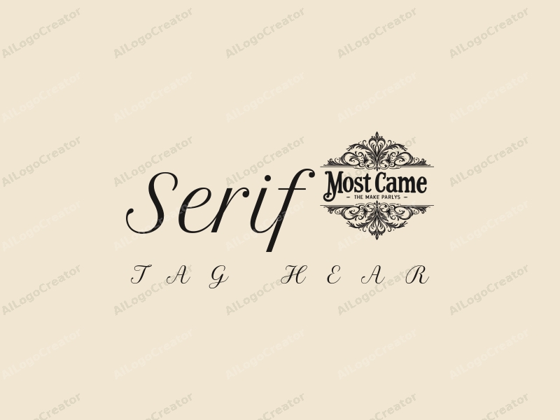 vintage design features elegant serif fonts, stylized ink and paper elements, combined with a clean background.