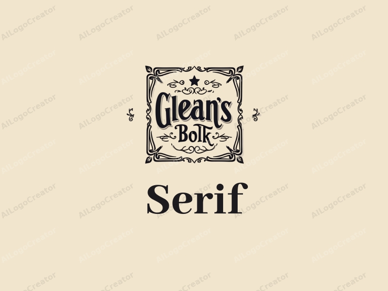 vintage design features elegant serif fonts, stylized ink and paper elements, combined with a clean background.