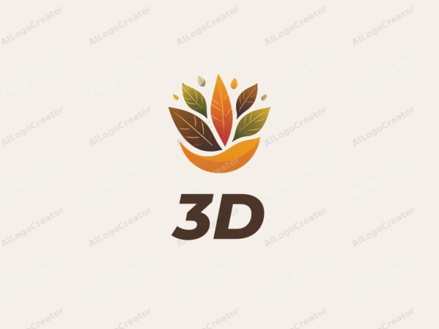 収穫と家族を表現する3Dダイナミック要素を特徴とするモダンデザイン、カラフルなパレット、遊び心のある形状と滑らかな線を取り入れ、クリーンな背景に設定。