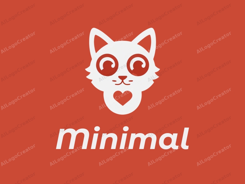 minimalist design features a stylized cat silhouette integrated with gaming elements, using a tag style approach combined with a clean background.