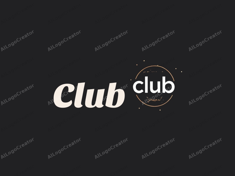 modern design features a stylized club icon, interactive video elements, and a clean black background, emphasizing social engagement and entertainment.