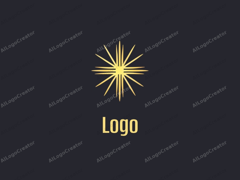 modern design features a stylized cross radiating light, combined with a clean background and a minimalist approach.