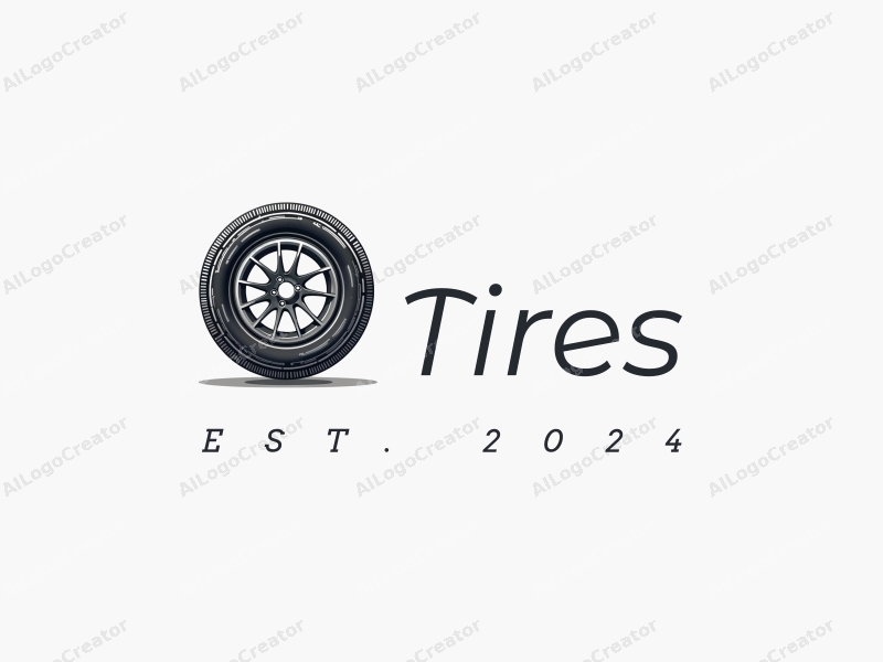 modern design features a stylized tire and car tire intertwined with circuit patterns and sensors, combined with a clean background.