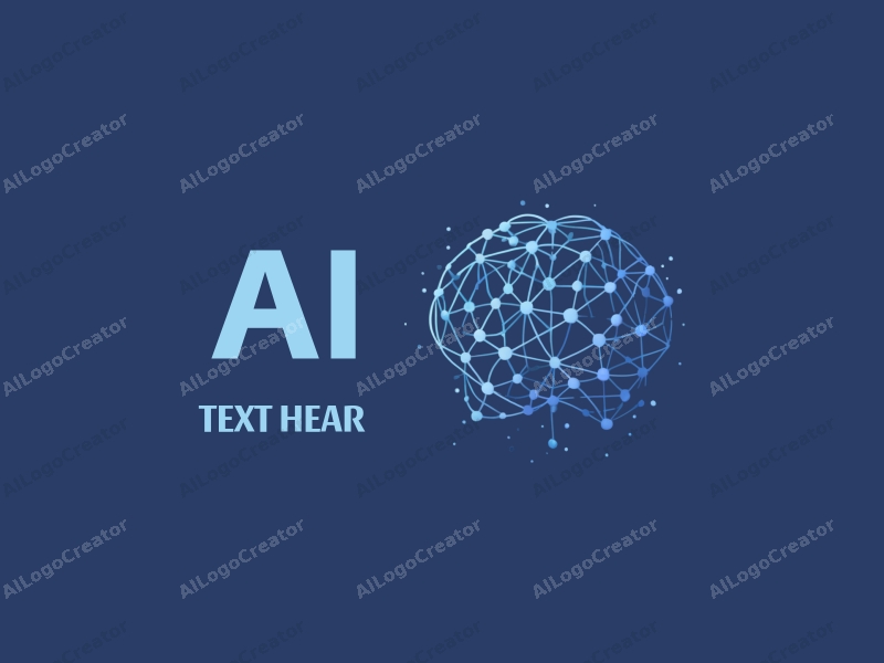 modern design features abstract representations of intelligence and algorithms, interconnected data nodes, and network patterns combined with a clean blue background.