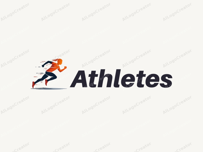 modern design features a dynamic athlete in motion, representing sprinting and relay, combined with a clean background and a focus on movement and energy.