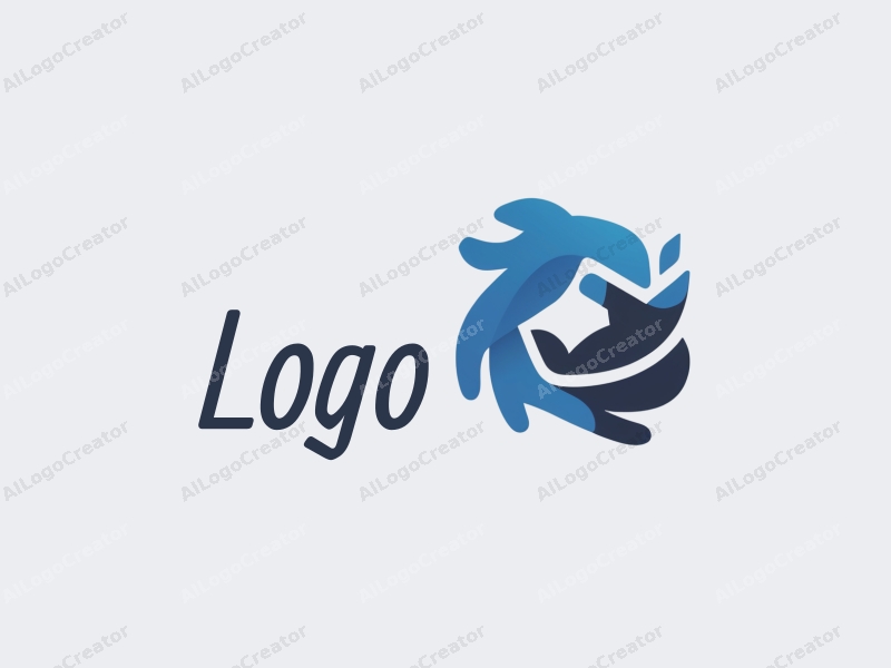 a modern design featuring abstract shapes representing education and innovation, combined with a clean background, utilizing blue and black colors for a professional and sleek appearance.