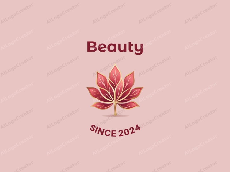 elegant modern design features stylized petals and high heels, combined with a clean background in pink and gold tones.