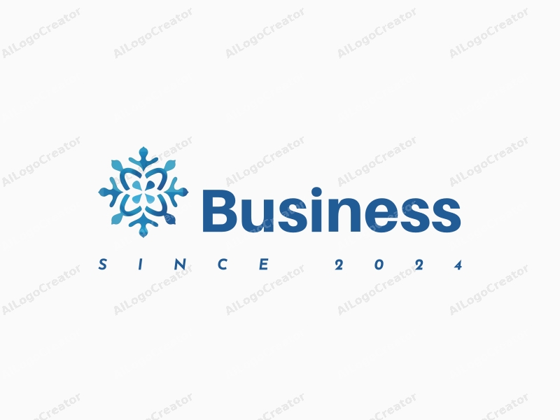 a modern design featuring abstract representations of business and office elements, interconnected network motifs, and a clean blue color palette, combined with a harmonious and simple layout.