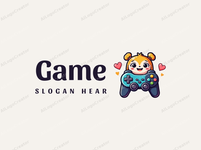 playful design features vibrant colors, a stylized game controller, and a whimsical doll, combined with a clean background.