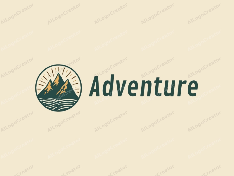 playful design features stylized mountains, a whimsical compass, and adventure elements combined with a clean background.