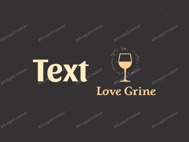 modern design features elegant typography, a stylized wine glass, and a globe, combined with a clean background.