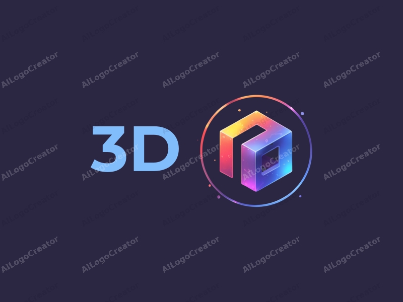 a modern design featuring colorful 3D cubes and dynamic halos, combined with a clean background for a vibrant and engaging visual experience.