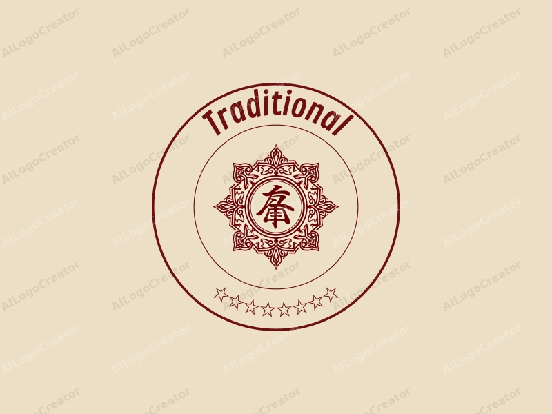 traditional design features classical elements, elegant calligraphy, and handcrafted details, combined with a rich red color palette and a clean background.